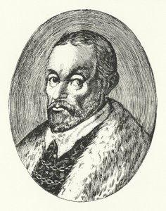 Giovanni Guarini, poète italien (gravure) - German School