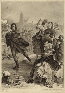 Goethe à Francfort (lithographie) - German School