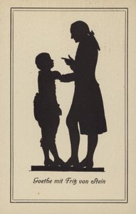 Goethe avec Fritz von Stein (litho)