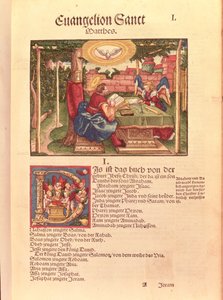 Évangile de Saint Matthieu, Livre I, de la Bible de Luther, vers 1530