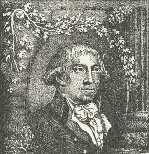 Gottfried August Bürger, poète allemand (gravure) - German School
