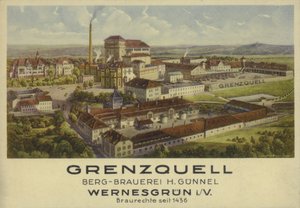 Brasserie Grenzquell, Wernesgrün, Saxe, Allemagne - German School