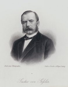 Gustav von Gossler, avocat et administrateur allemand (gravure) - German School