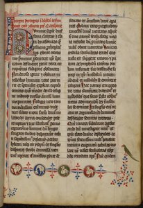 Harley 3973 f.1, Initiale habitée 