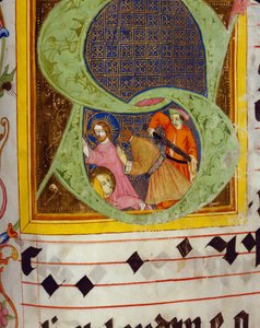 Initiale historiée S avec la décollation de Saint Jean-Baptiste, du Graduel de Friedrich Zollner de Langenzenn, 1439-42 - German School