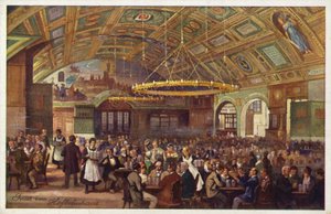 Hofbrauhaus, Munich (lithographie couleur)