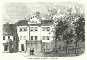 Maison du poète, philologue et historien littéraire allemand Ludwig Uhland, Tübingen - German School