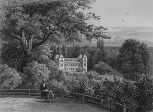 Palais de Humboldt à Tegel, Berlin (gravure sur acier) - German School