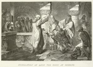 Humiliation de Louis le Pieux à Soissons - German School