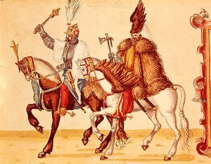 Nobles hongrois à la cour ottomane à la fin du XVIe siècle - German School