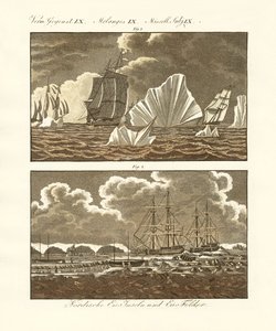 Champs de glace et îles de glace - German School