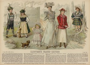 Illustration pour Illustrirte Frauen-Zeitung