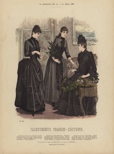 Illustration pour Illustrirte Frauen-Zeitung - German School