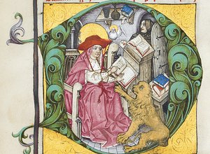 Initiale D des lettres et traités de Saint Jérôme, édité par Adrianus Brielis - German School