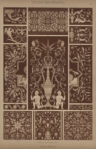 Renaissance italienne, Mosaïque de bois - German School