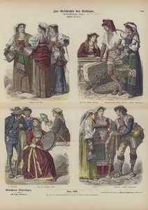 Costumes italiens, fin du XIXe siècle - German School