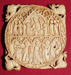 Boîtier de miroir en ivoire, vers 1360-70