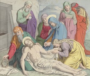 Jésus est mis au tombeau