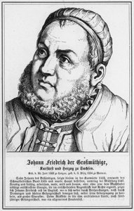 Johann Friedrich le Magnanime, électeur et duc de Saxe