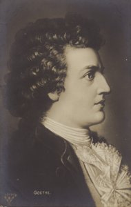 Johann Wolfgang von Goethe (1749-1832), poète, romancier et dramaturge allemand (lithographie)