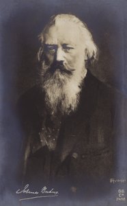 Johannes Brahms, compositeur et pianiste allemand (1833-1897) - German School