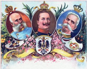 Kaiser Wilhelm II et ses alliés, 1899 - German School