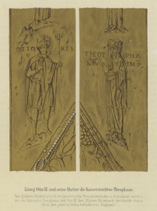 Le roi Otto III et sa mère Théophanie, impératrice consort d