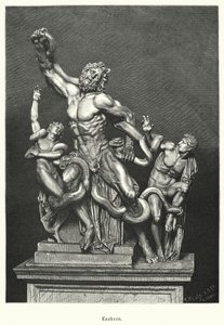 Laocoon et ses fils, sculpture grecque ou romaine antique excavée à Rome en 1506 - German School