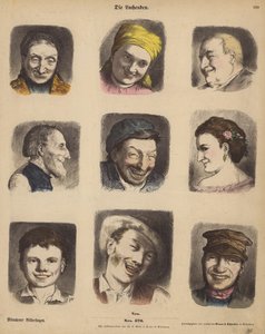 Visages rieurs - German School