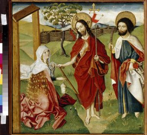 Le Christ, Marie Madeleine et Saint Barthélemy - German School