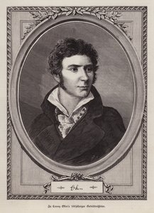 Lorenz Oken, naturaliste, botaniste, biologiste et ornithologue allemand (gravure) - German School