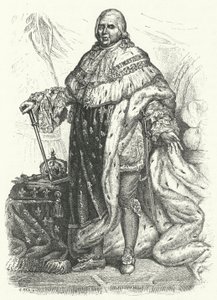Louis XVIII, roi de France (gravure) - German School