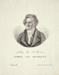 Ludwig van Beethoven (1770-1827) gravé par C.F. Klinkicht - German School