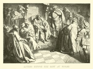 Luther devant la diète à Worms