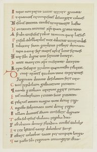 Manuscrit écrit par Hrotswitha de Gandersheim décrivant l