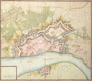 Carte de Düsseldorf, 1736