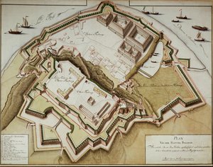Carte de la forteresse de Belgrade après sa conquête par le maréchal Gideon Freiherr von Laudon ...