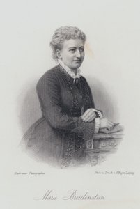 Marie Breidenstein, pianiste, chanteuse et professeur de chant allemande (gravure) - German School