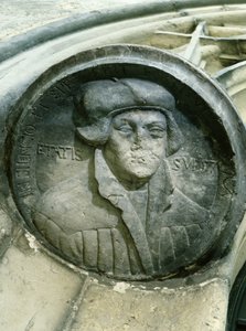 Martin Luther âgé de 57 ans avec la Rose de Luther, XVIe siècle - German School