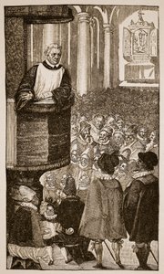 Martin Luther prêchant, vers 1517