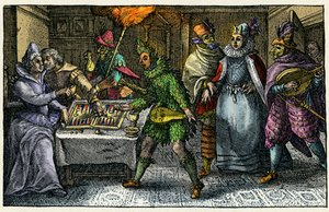 Les masques visitant toutes les demeures apportent les festivités rituelles du carnaval dans chaque maison - German School