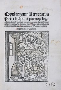 Maître et élèves, 1490