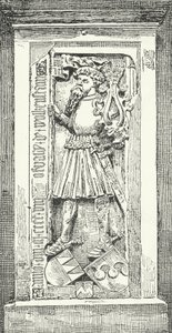 Pierre commémorative à la cathédrale de Brixen du poète et diplomate allemand Oswald von Wolkenstein - German School