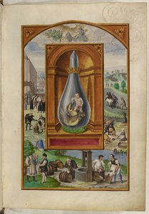 Ms Harley 3469, f.23 Enfant et dragon dans une fiole, le Quatrième Traité, du 