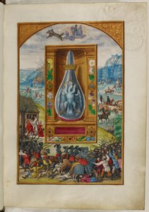 Ms Harley 3469, f.25 Oiseau à trois têtes dans une fiole, le Quatrième Traité, de 
