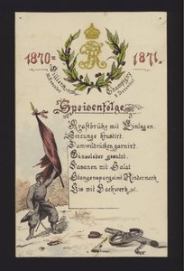 Banquets du Nouvel An organisés par les Allemands occupants à Villiers et Champigny, Paris, 30 décembre 1870 et 2 janvier 1871 - German School