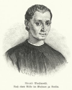 Niccolo Machiavelli, diplomate, homme politique, philosophe et écrivain italien (lithographie)