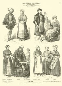Costumes norvégiens et danois, début XVIIe siècle - German School