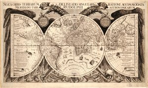 Nova orbis terrarum, de "Tabulae Rudolphinae" par Johannes Kepler, 1627-30 - German School