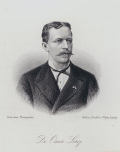 Oskar Lenz, géologue et minéralogiste germano-autrichien (gravure) - German School